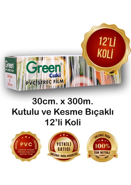 PVC Streç Film 30 cm. x 300 m. (12'li Koli) fırsatları