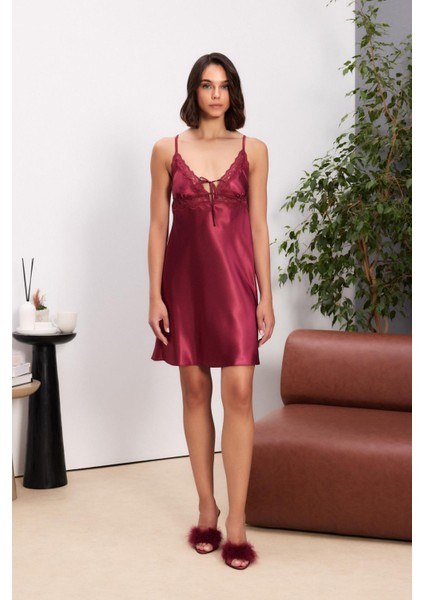 Saten Dörtlü Gelin Çeyiz Seti - 7010 Bordo modelleri