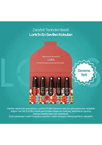 Parfüm Deneme Seti Oryantal Koku 5 x 3 ml Kadın ve Erkek İçin Şık Hediyelik fırsatları