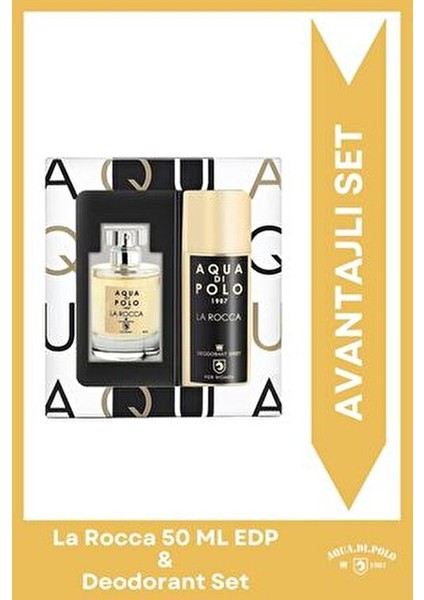 La Rocco Kadın Parfüm ve Deodorant Seti 100 ml EDP Lüks Hediyelik