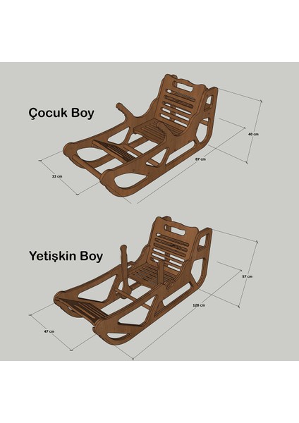 Ahşap Kar Kızağı