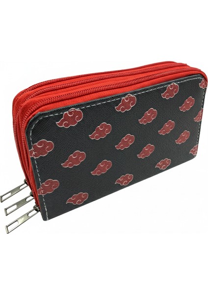 Üç Gözlü Lastikli Kalemlik Kırmızıbulut Siyah