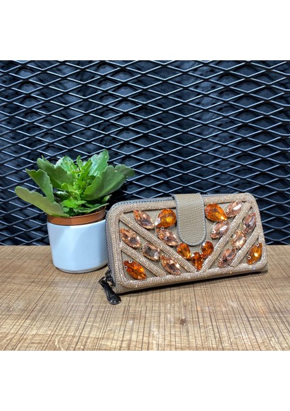 Taşlı Ithal Cüzdan Lüx