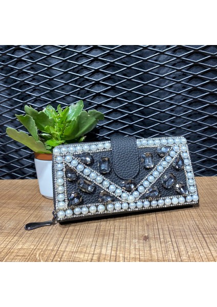 Taşlı Ithal Cüzdan Lüx