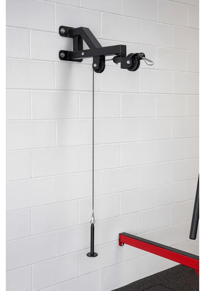 Duvara Monte Pulley Sistemi - Halat Çekme Fitness Güç Istasyonu