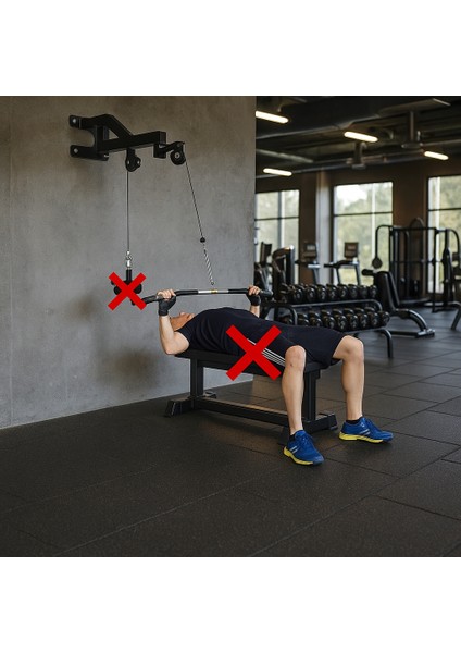 Duvara Monte Pulley Sistemi - Halat Çekme Fitness Güç Istasyonu fiyatları