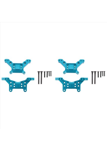 4pcs MJX için Metal Ön ve Arka Şok Kulesi H16 16207 16208 16209 16210 1/16 RC Araba Yükseltme Parçaları Aksesuarları 2 (Yurt Dışından)