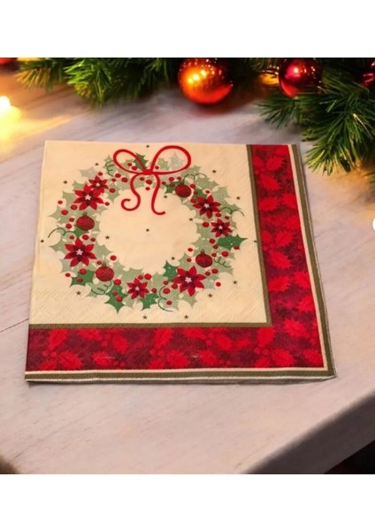 17X17CM 20'li Peçete Home Desenli Çok Şık Hediyelik modelleri