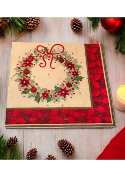 17X17CM 20'li Peçete Home Desenli Çok Şık Hediyelik fırsatları