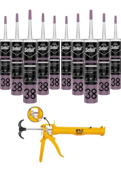 Silikonize Mastik 500 gr Beyaz (10 Adet),alüminyum Tabanca modelleri