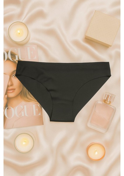 Kadın Siyah Dikişsiz Slip Külot 3’lü Set – Iz Yapmayan Microfiber Iç Giyim fiyatları