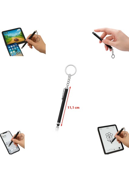 Touchpen Kalem Anahtarlık Dokunmatik Uç Küçük Kalem (Telefon Tablet Vb. Dokunmatik Ekran Kalemi) fiyatları