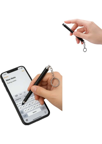 Touchpen Kalem Anahtarlık Dokunmatik Uç Küçük Kalem (Telefon Tablet Vb. Dokunmatik Ekran Kalemi)