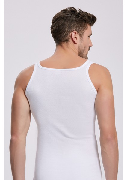 Erkek %100 Pamuklu Beyaz 2'li Double Ribana Kaşkorse Atlet W2İ2K3L0KK modelleri