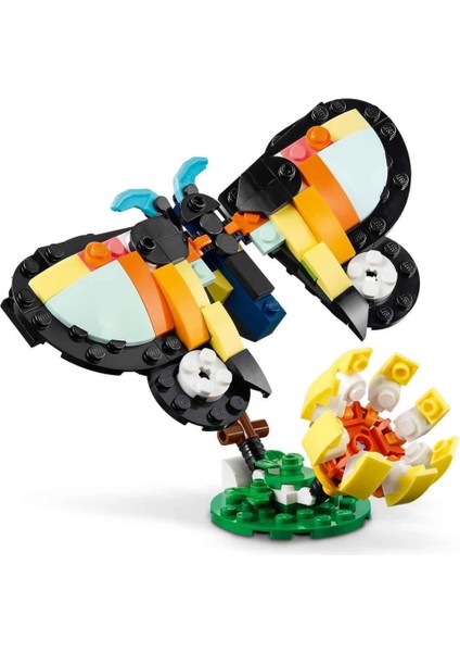 Bfs LEGO Creator 3'ü 1 Arada Vahşi Hayvanlar: Tropikal Tukan Kuşu 31173 modelleri