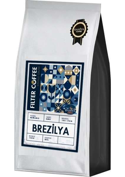 Filtre Brezilya Single Orjin Kahve Çekirdeği 1000GR (Sul De Minas)