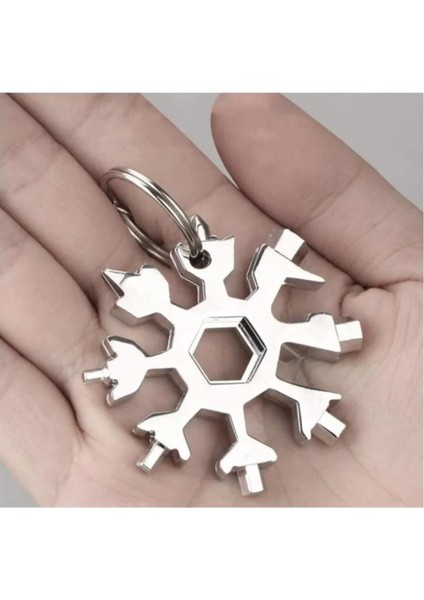 19 In 1 Çok Fonksiyonlu Çelik Alyan Tornavida Açacak Kar Tanesi Anahtarlık modelleri