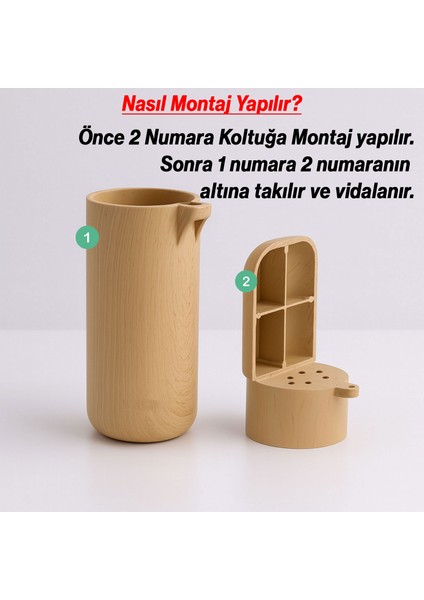 Mobilya Kanepe Koltuk Baza Yükseltme Ayağı Kayın Bej Renk Sert Plastik Ayak 15 cm 4 Adet fırsatları