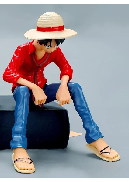 One Piece Young Monkey D. Luffy Anime Figürü One Piece Figür Luffy Figür Oturan Monkey D.luffy Figür fiyatları