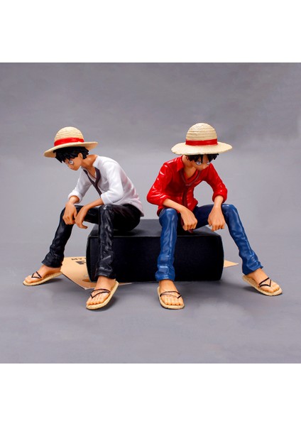 One Piece Young Monkey D. Luffy Anime Figürü One Piece Figür Luffy Figür Oturan Monkey D.luffy Figür fırsatları