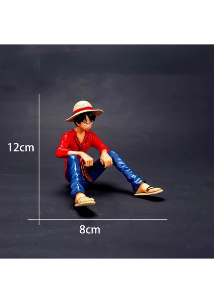 One Piece Young Monkey D. Luffy Anime Figürü One Piece Figür Luffy Figür Oturan Monkey D.luffy Figür