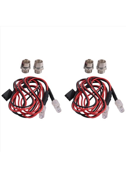 2x 2 LED Işık Arka Işık Araç Kuyruk Işığı WPL C14 C24 B14 B24 B16 B36 Q60 Q61 Q62 Q63 Q64 Q65 RC Kamyon (Yurt Dışından)