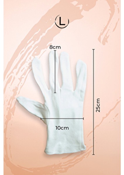 Pamuklu Koruyucu Eldiven %100 Pamuklu 10 Adet Hafif ve Dayanıklı Kullanım Kolaylığı