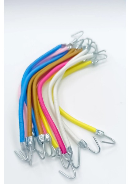 Kalın Çengelli Lastik Toka 6 Adet