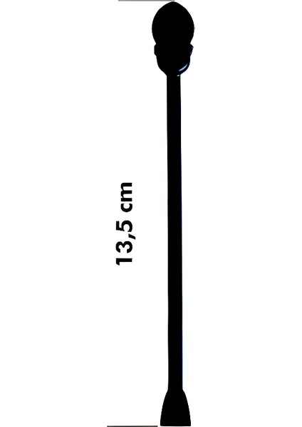 Tıkaçlı Karıştırıcı Büyük 13,5 cm Siyah 500ADET