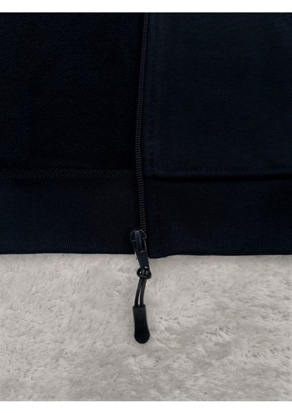 Yüksek Kalite Kapüşonlu ve Fermuarlı Pamuklu Unisex Çocuk Sweatshirt