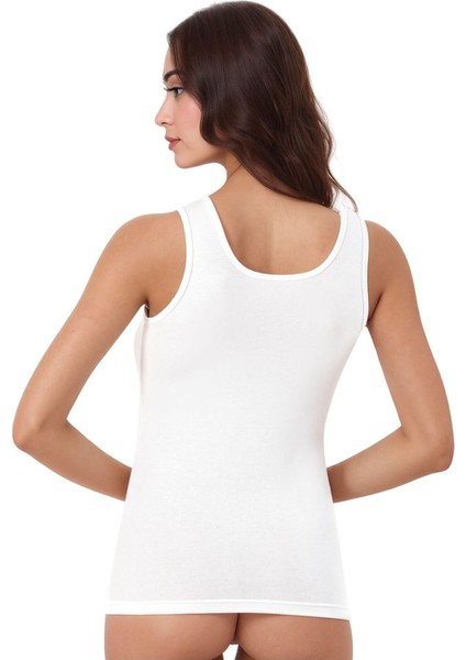 Kadın Pamuklu Likralı Kalın Askılı Penye 2'li Atlet W6K0K2T0KA modelleri