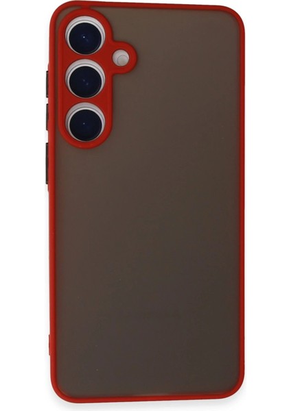 Samsung Galaxy S24 Kılıf Montreal Silikon Kapak - KIRMIZI-(5796) - N341J616-M94341