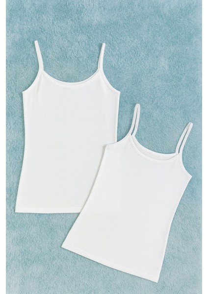 Kadın Modal Pamuklu Likralı Ekstra Biyeli Ip Askılı 2'li Atlet W6K6K0T2KA fırsatları