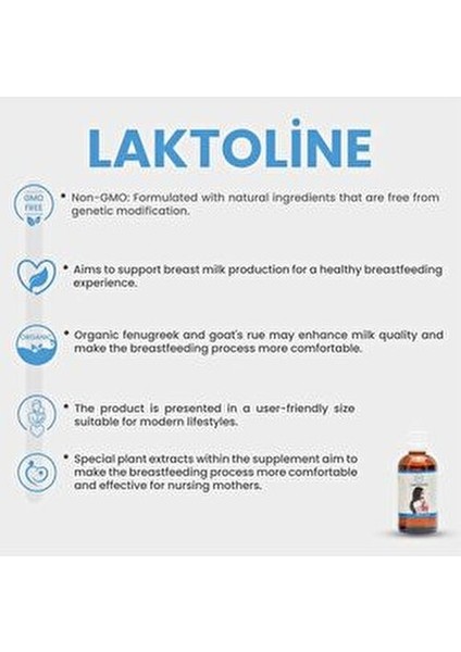 Laktoline Süt Artırıcı Damla 100 ml Bitki Ekstraktları İçeren Takviye Edici Gıda fırsatları