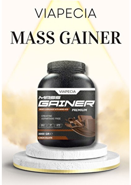 Gainer Çikolata Aromalı Karbonhidrat Tozu 3000 Gram fiyatları