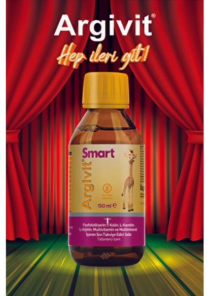 Smart Şurup 150 ml Kolin L-Karnitin Demir ve K Vitamini İçeren Vitaminli Besin indirimleri