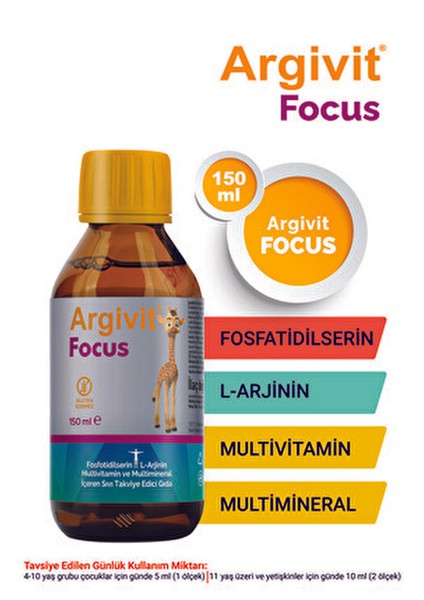 Focus Şurup 2'li Avantajlı Paket 150 ml Zihin Gelişimi İçin Özel Formül indirimleri