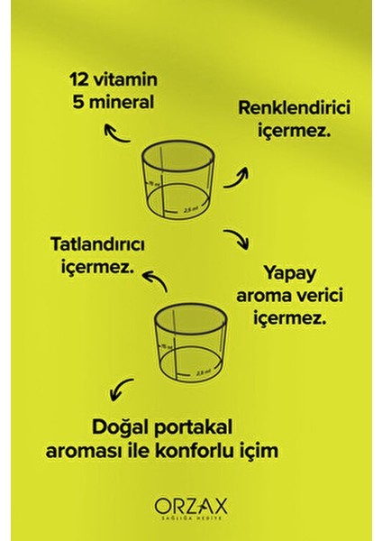 Vitamin Mineral Şurup Portakal Aromalı 150 ml Yorgunluk Azaltıcı ve Bağışıklık Destekleyici modelleri