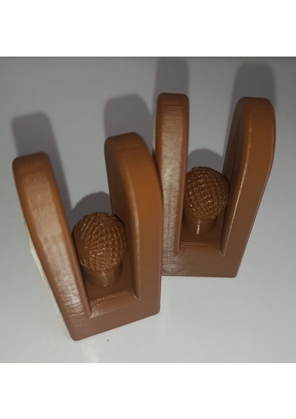 Akıllı Havlu Tutucu 2’li Kahverengi Set – Delmeden Yapışkanlı, Otomatik Top Sistemli Askı modelleri