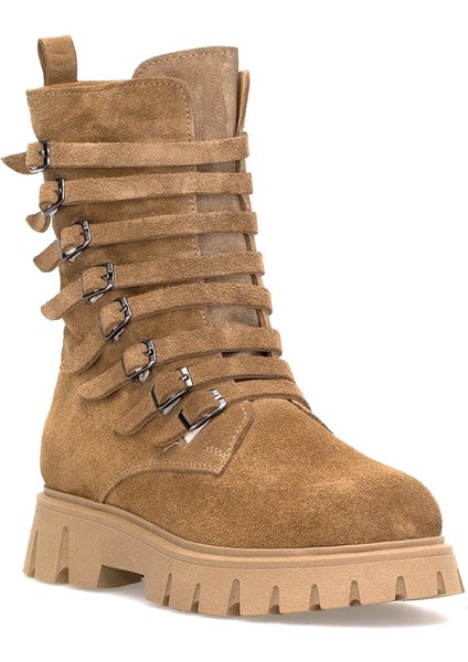 Elit Valindra Kadın Hakiki Süet Deri Klasik Bot Camel fiyatları