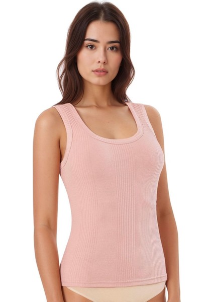 Kadın Pamuklu Likralı Penye Kaşkorse 6'lı Atlet W6K0K1T5KA modelleri