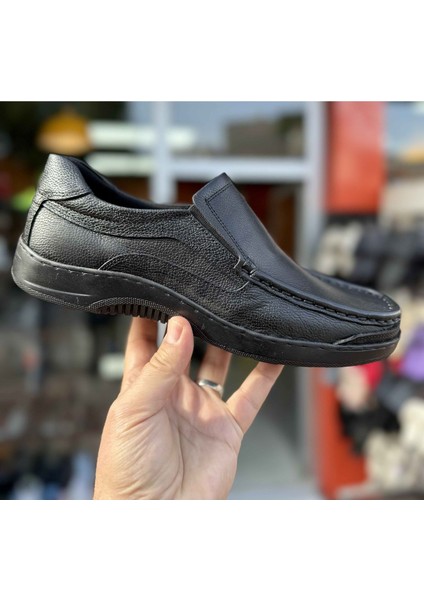 Erkek Günlük Hakiki Deri Full Ortopedik Taban Loafer Ayakkabı - Siyah - 45 fiyatları