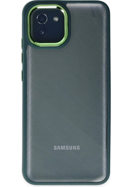 Samsung Galaxy A03 Kılıf Dora Kapak - Haki YEŞIL-(5796) - N650J036-M86650 modelleri