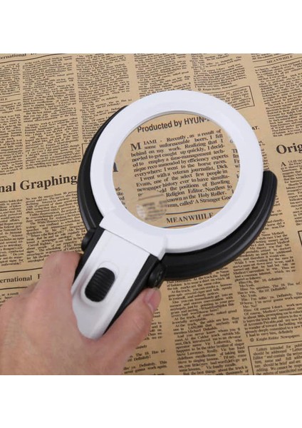 Ally MG3B-1C 1.8X5X Çok Fonksiyonlu Standlı LED Işıklı BÜYÜTEÇ-(5775) - N907J870-M43907