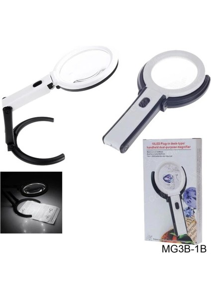 Ally MG3B-1C 1.8X5X Çok Fonksiyonlu Standlı LED Işıklı BÜYÜTEÇ-(5775) - N907J870-M43907 modelleri