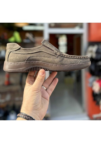 Erkek Günlük Hakiki Deri Full Ortopedik Taban Loafer Ayakkabı - Kum - 44 fiyatları