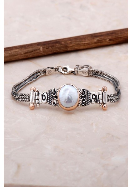 Inci Elişi Tasarım Gümüş Bileklik