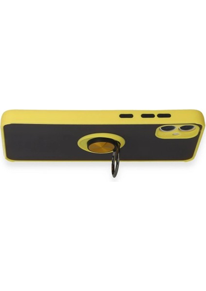 Samsung Galaxy A05 Kılıf Montreal Yüzüklü Silikon Kapak - SARI-(5796) - N830J254-M14830 indirimleri