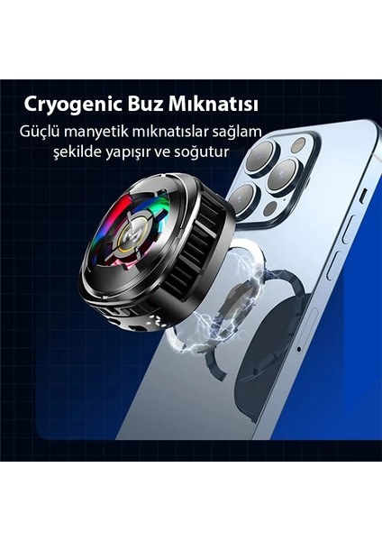 Memo CX06 Ios Android Soğutucu 15W Manyetik + Arka Klips 2&#039;SI 1 Arada Yarı I - N876J207-M68 modelleri