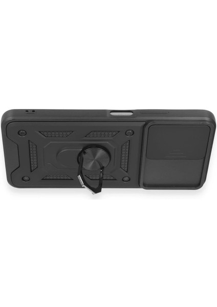 Xiaomi Redmi Note 12 5g Kılıf Pars Lens Yüzüklü Silikon - SIYAH-(5796) - N706J956-M80706 modelleri